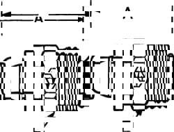 Barbed Push-On Hose Inverted Male Swivel Connector: 3/4-18 NPT, Brass